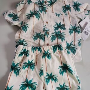 Tropical Palm Tree Kids Matching Set